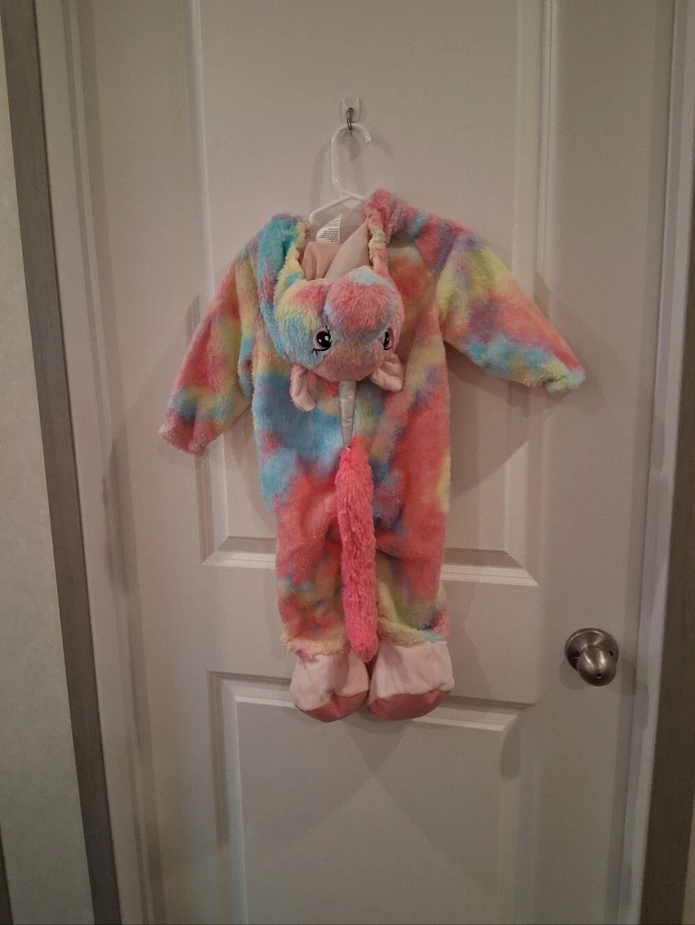 Kids Rainbow Plush Unicorn Costume- Multicolor Size 6-12 Months